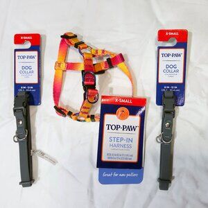 Top Paw XS Dog Collar/Harness BUNDLE (New, hasn't ever been used!)